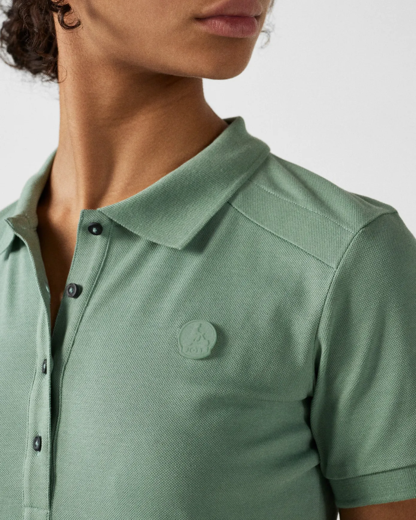 Polo femme Vert minéral May