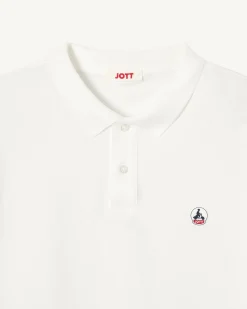Polo homme en coton biologique Blanc Marbella