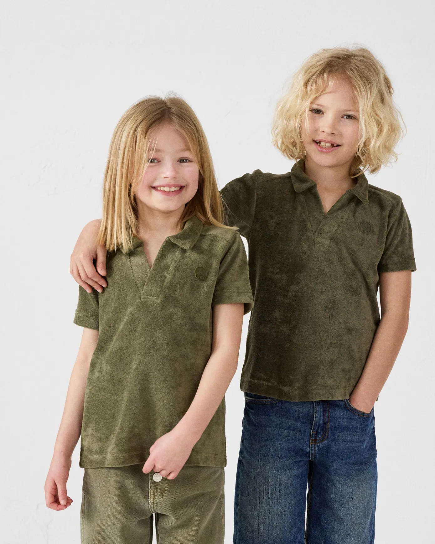 Polo éponge Army Terry