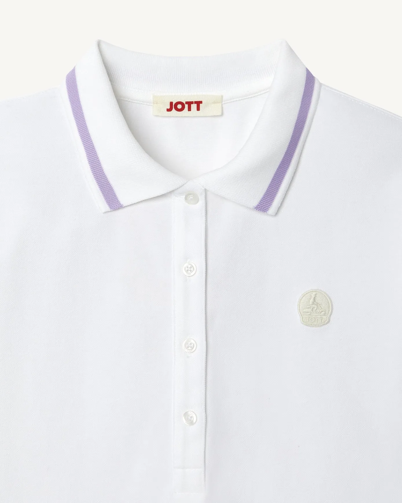 Polo stretch Blanc Gaia