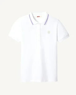 Polo stretch Blanc Gaia