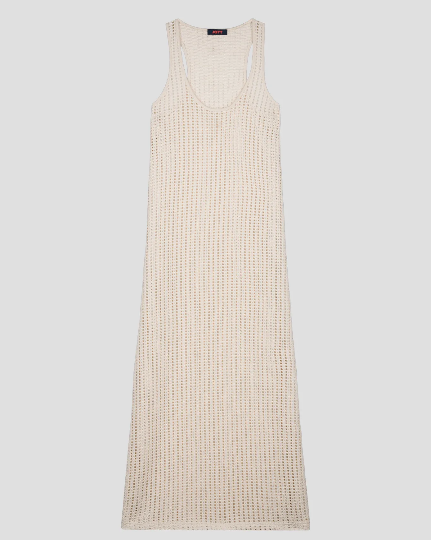Robe longue en maille de coton Naturel Euginia