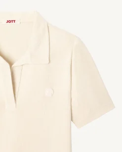 Robe polo coupe droite Argile Anya