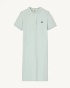 Robe polo en coton biologique Menthe poivrée Palma