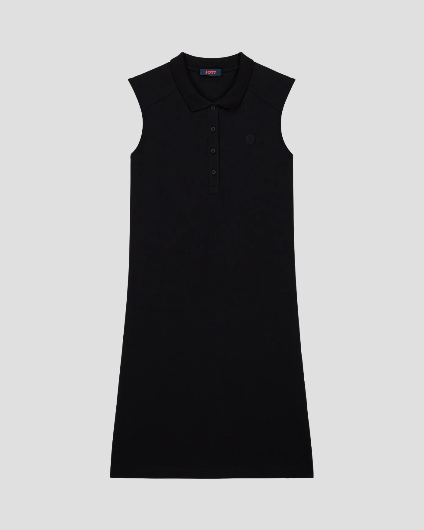 Robe polo sans manches Noir Tanger