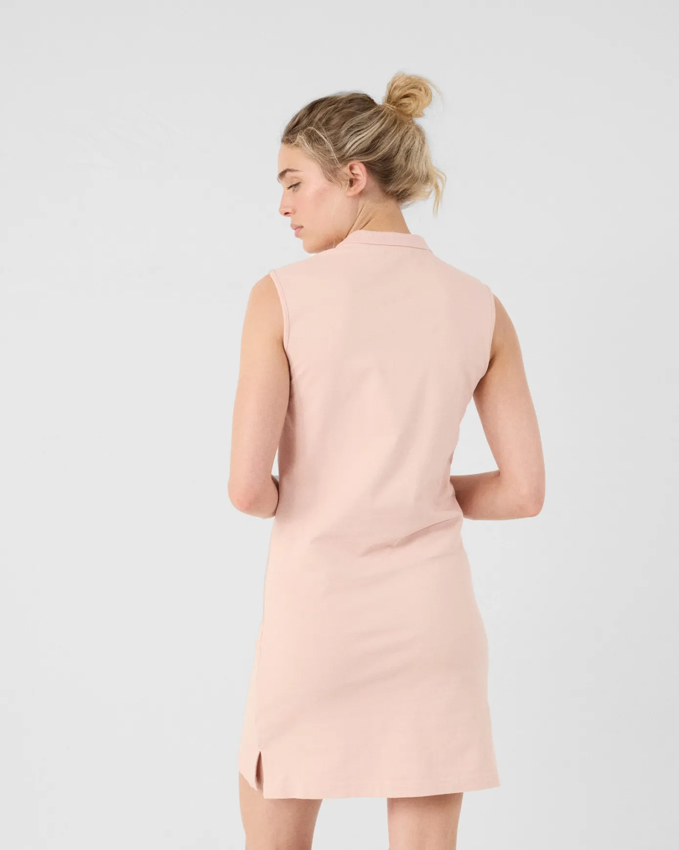 Robe polo sans manches Pêche clair Tanger
