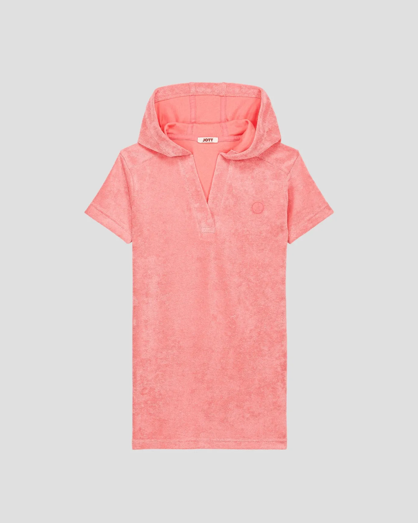 Robe éponge à capuche Corail enfant Flamingo