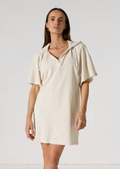 Robe éponge à capuche Naturel Pearl