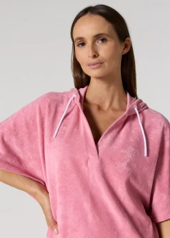 Robe éponge à capuche Pink antique Pearl