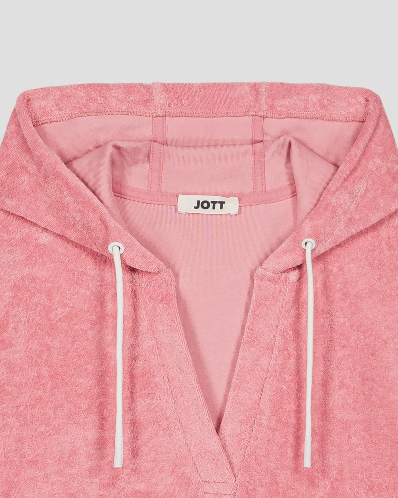 Robe éponge à capuche Pink antique Pearl