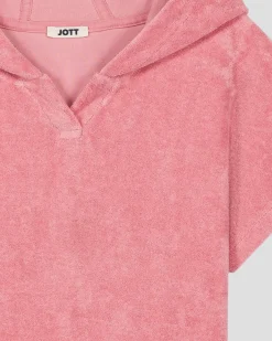 Robe éponge enfant à capuche Pink antique Isla