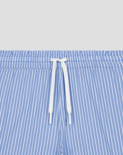 Short en popeline Bleu céleste rayé Kenna stripe