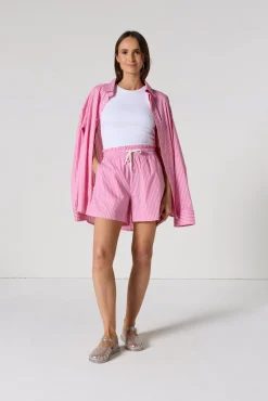 Short en popeline Pink antique rayé Kenna stripe