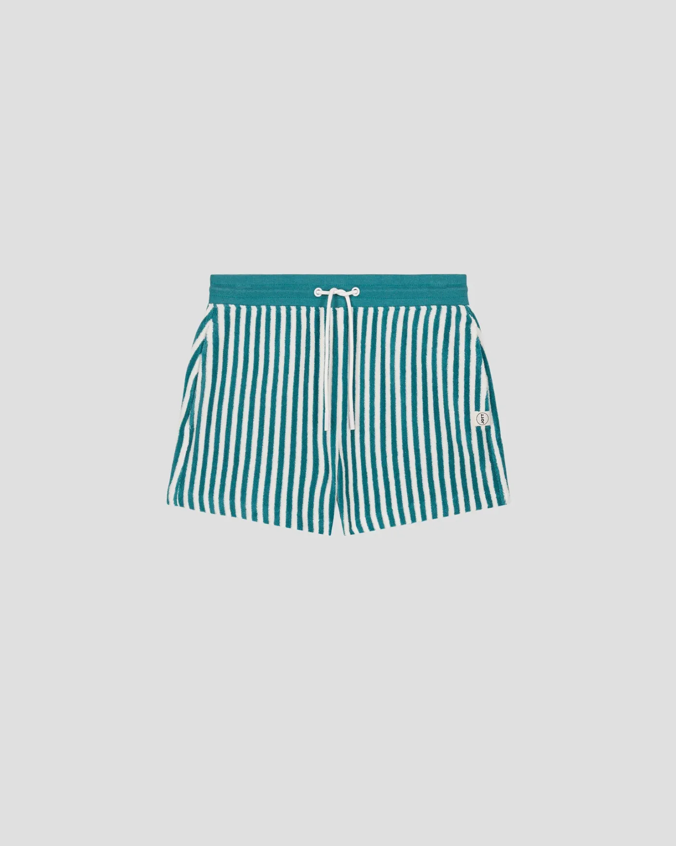 Short éponge Eaux cotières rayé Tampa stripe