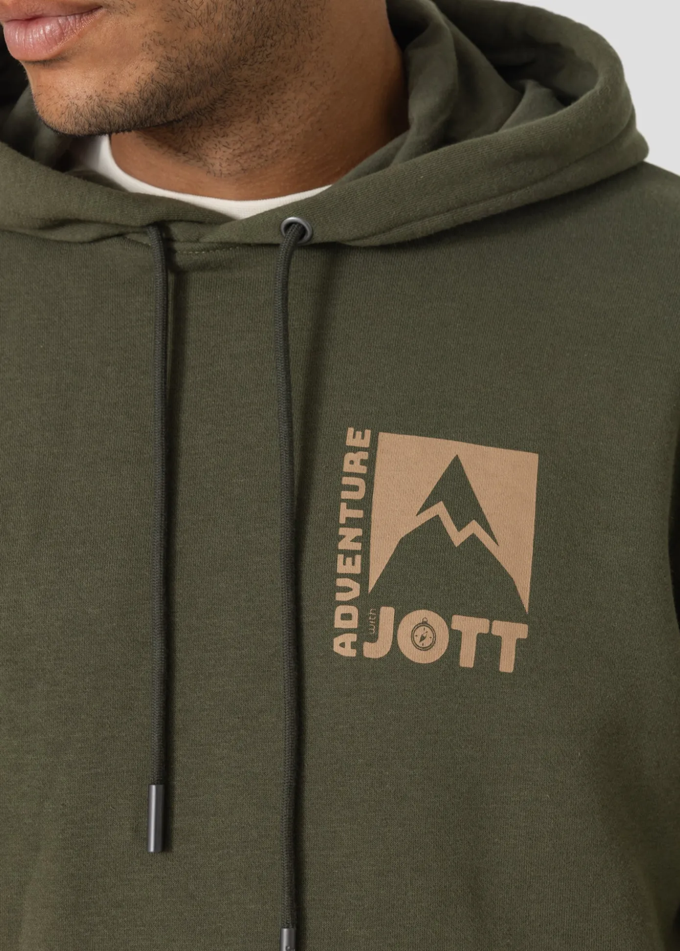 Sweat à capuche imprimé Army foncé Adventure