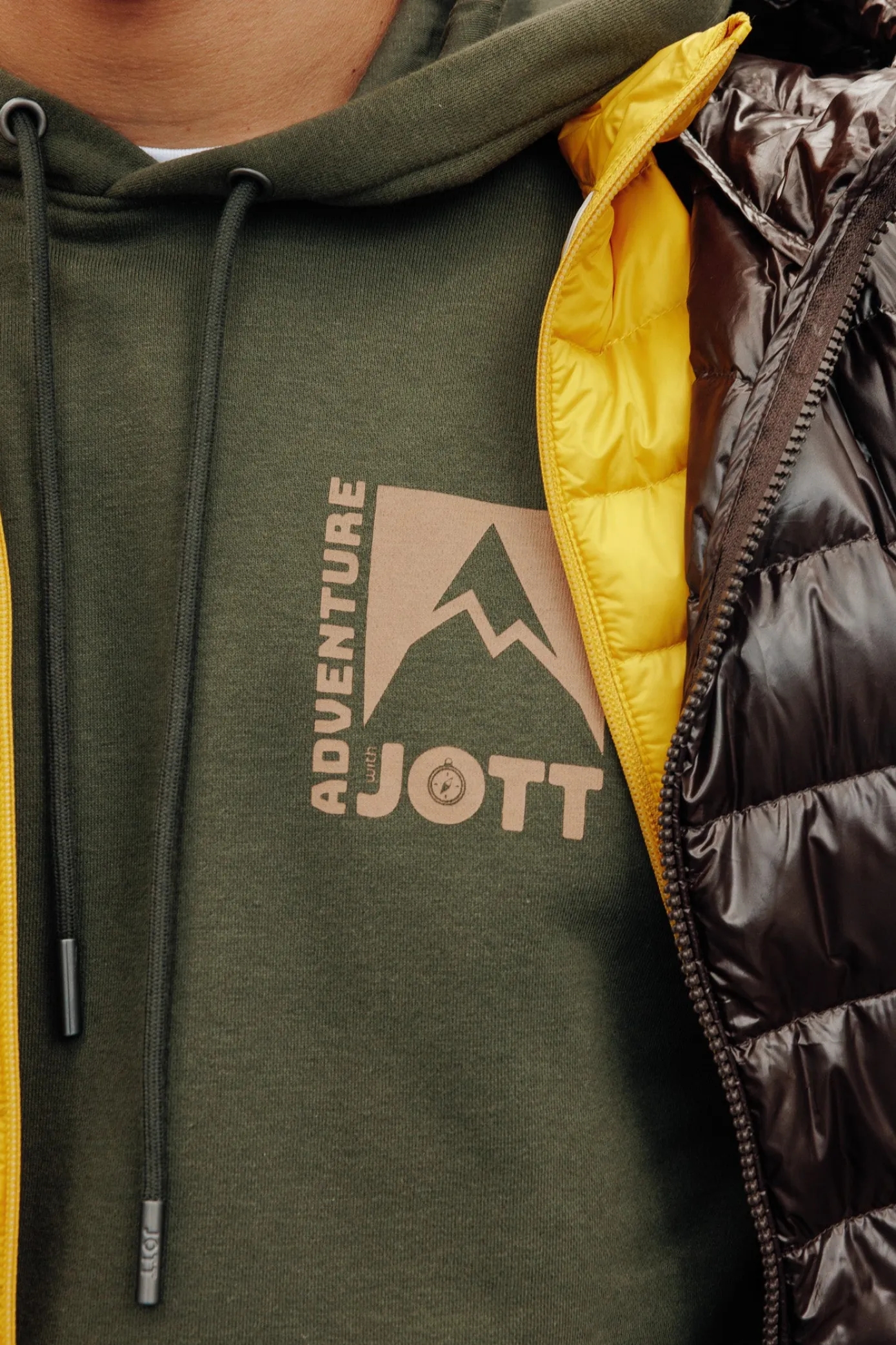Sweat à capuche imprimé Army foncé Adventure