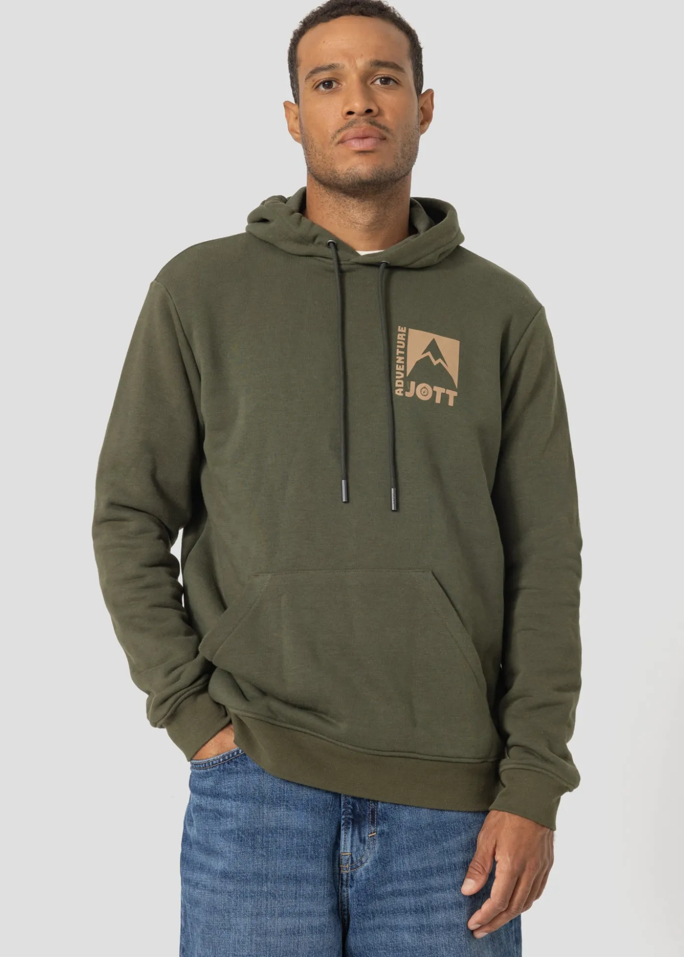 Sweat à capuche imprimé Army foncé Adventure