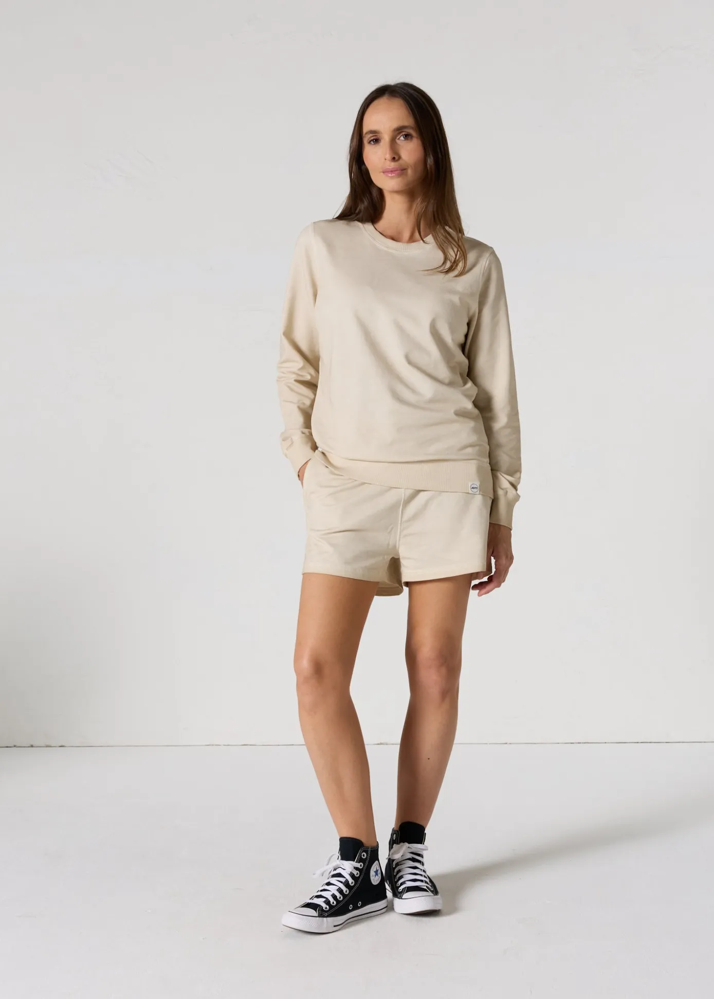 Sweat col rond Naturel Maida