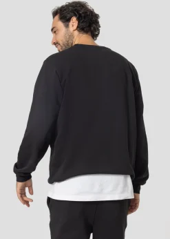 Sweat col rond Noir Lattre