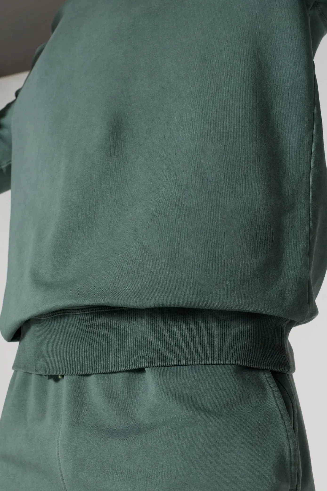 Sweat col rond Vert sauge Sevan