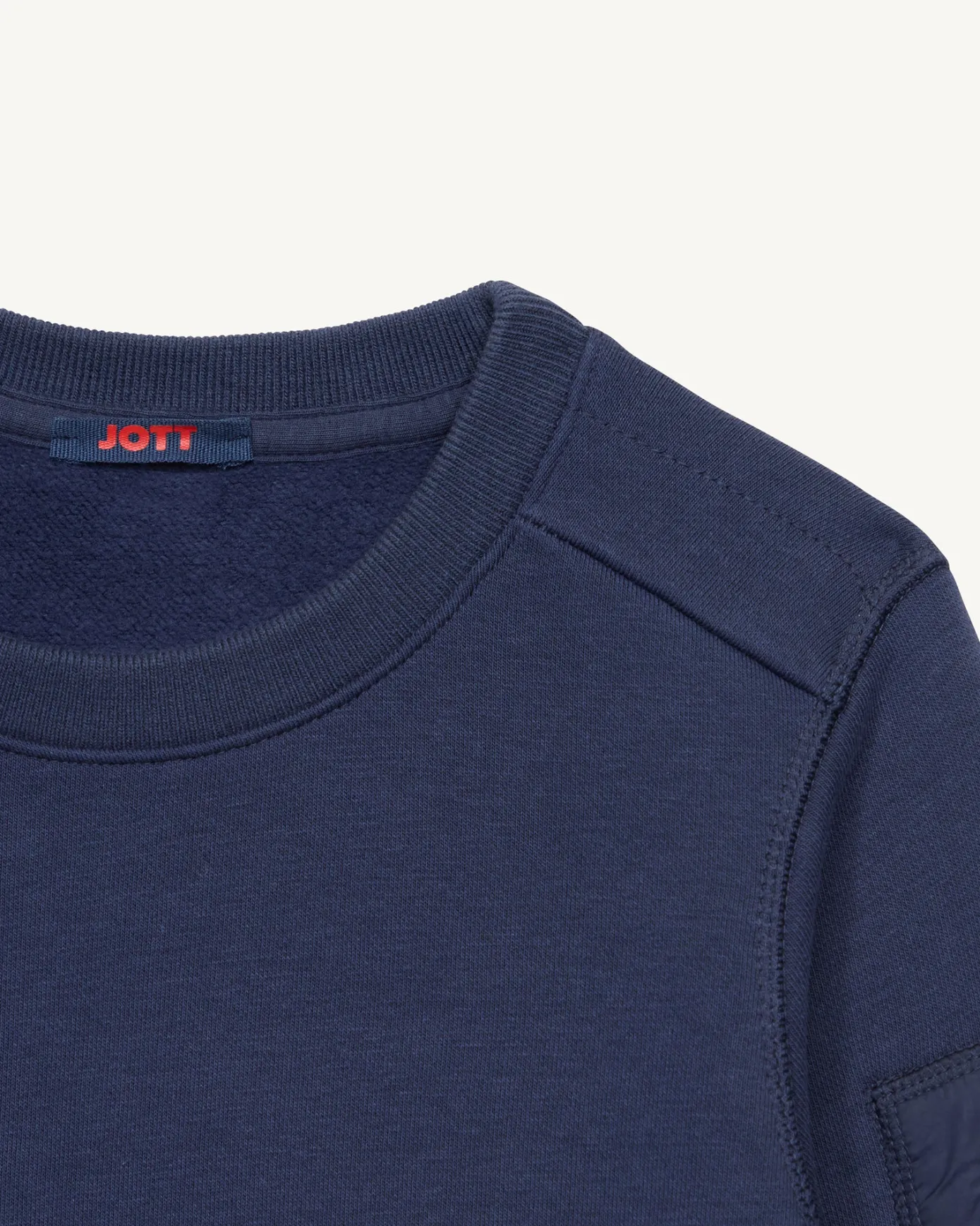Sweat enfant col rond en coton Marine Rumba