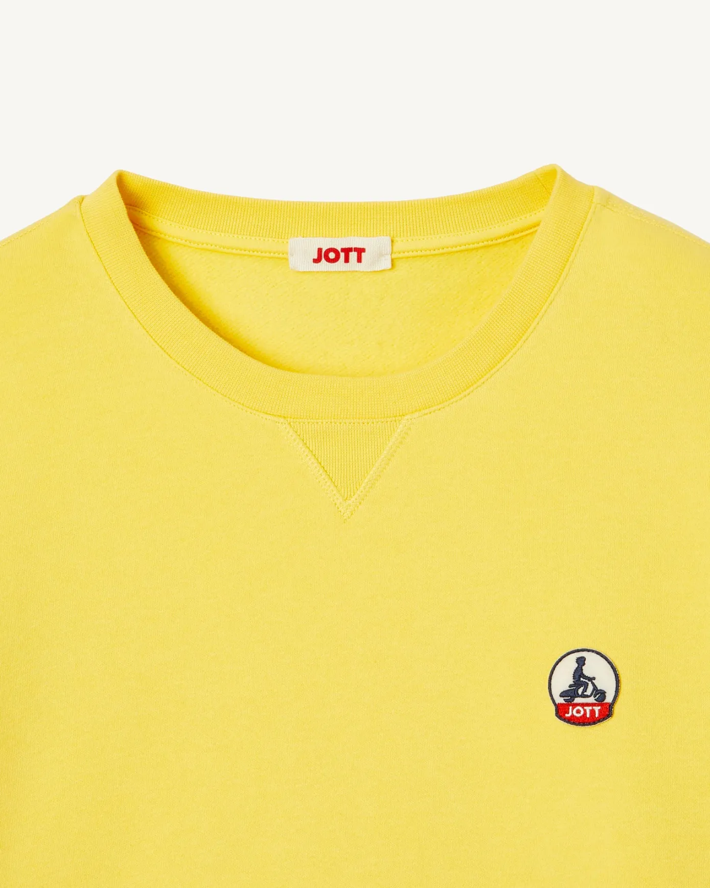 Sweat homme en coton biologique Jaune clair Braga