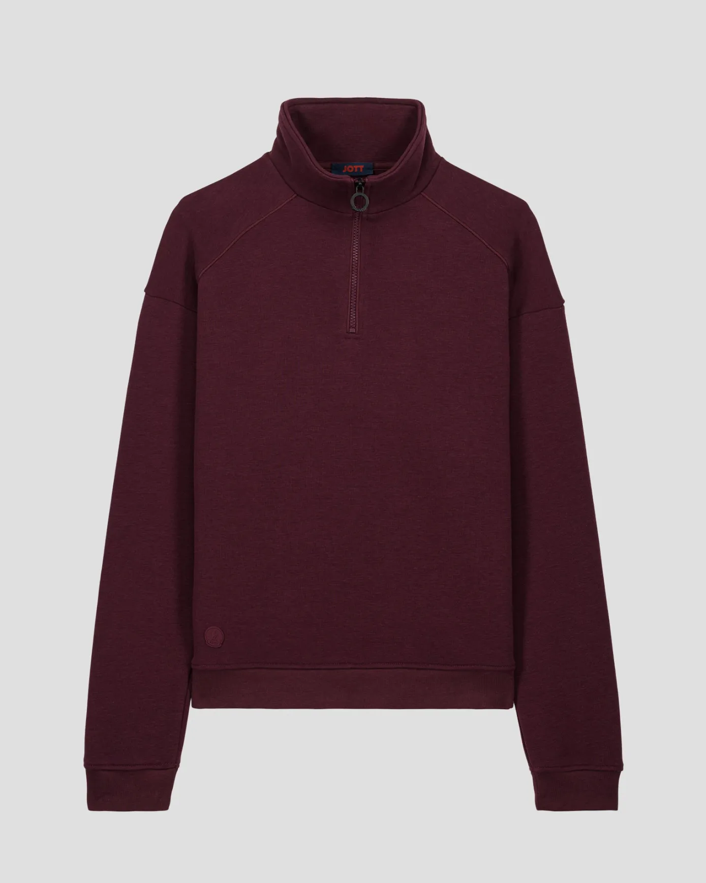 Sweatshirt demi-zippé Cerise noire Line