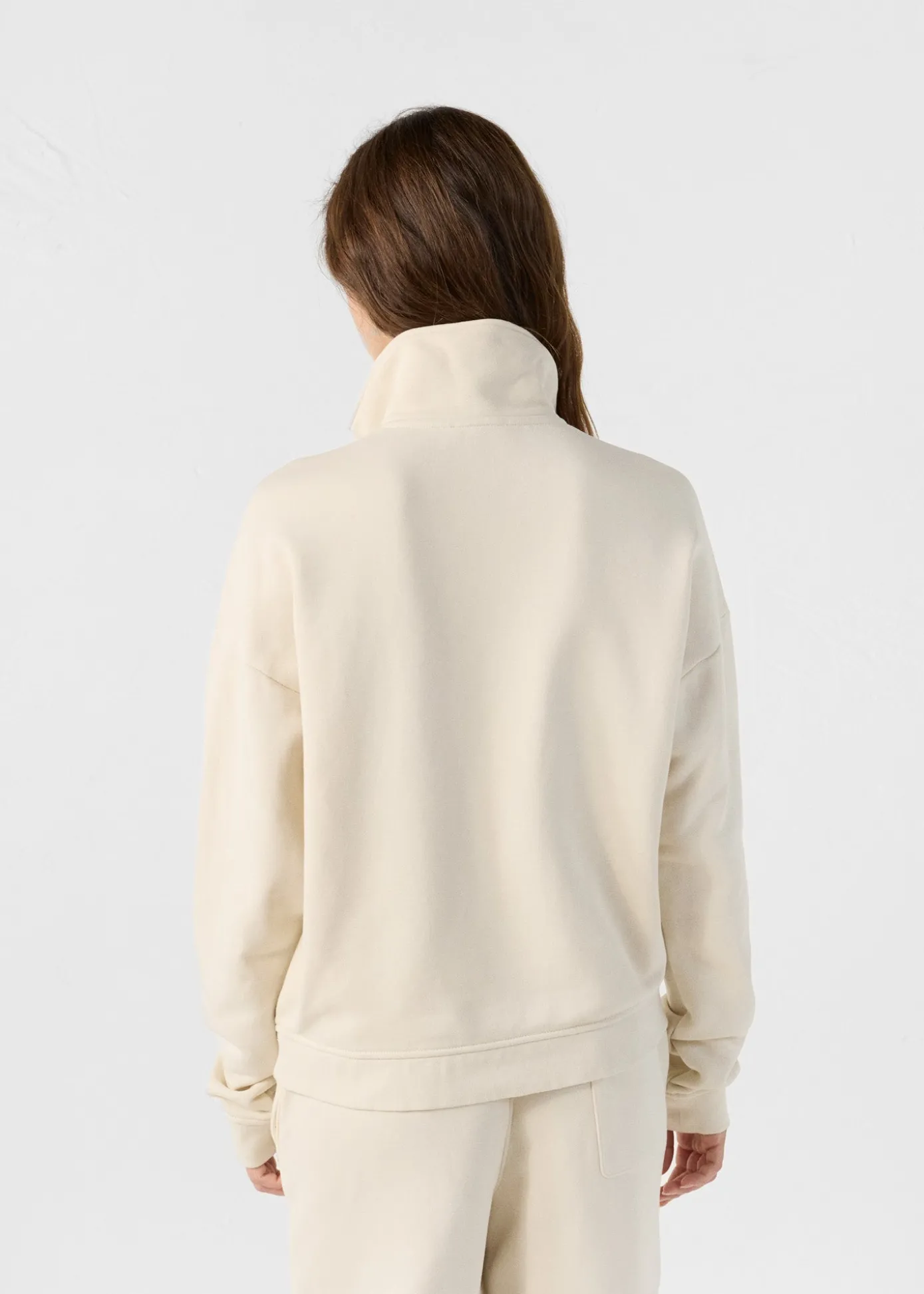 Sweatshirt demi-zippé Naturel Line
