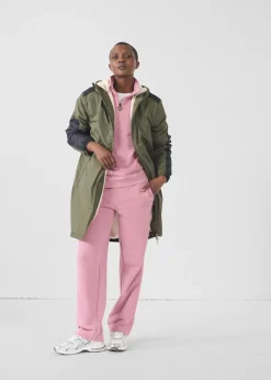 Sweatshirt demi-zippé Rose antique Line