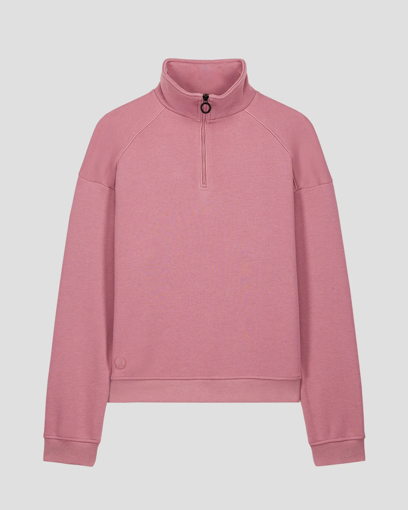 Sweatshirt demi-zippé Rose antique Line