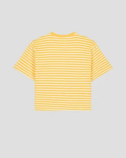 Top éponge Jaune abeille rayé Silica stripe