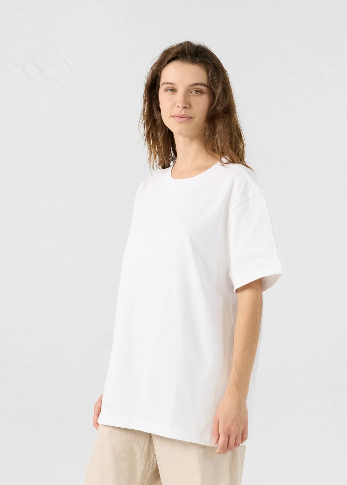 T-Shirt à col rond Blanc Andrea