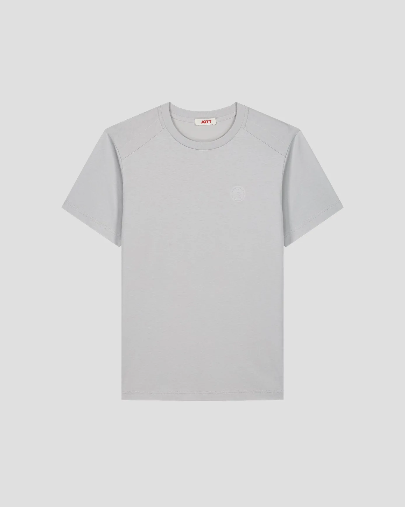 T-shirt col rond en coton Gris glace Espar