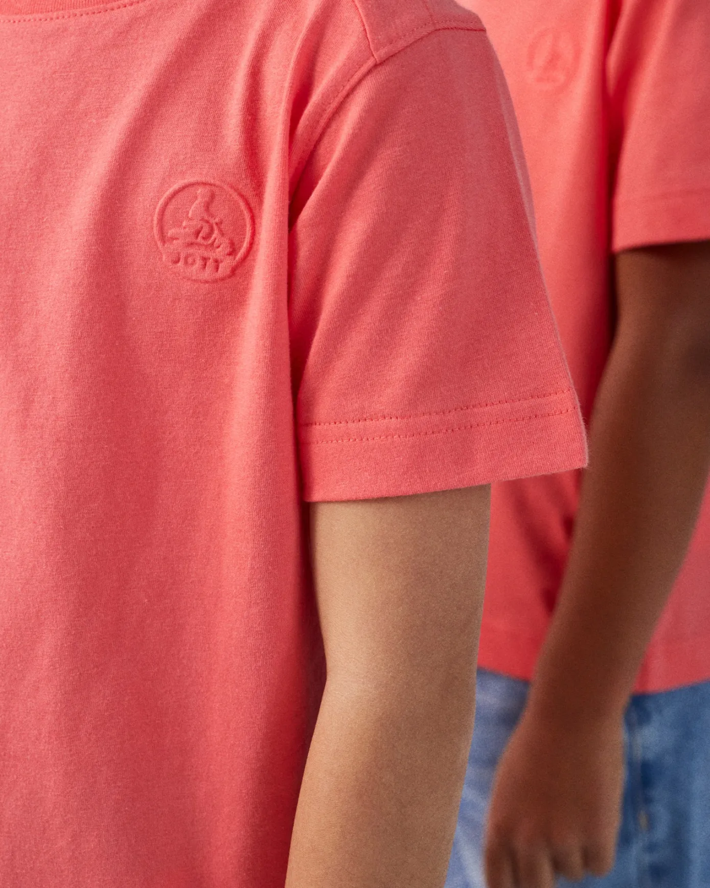 T-shirt col rond enfant en coton Corail Prado