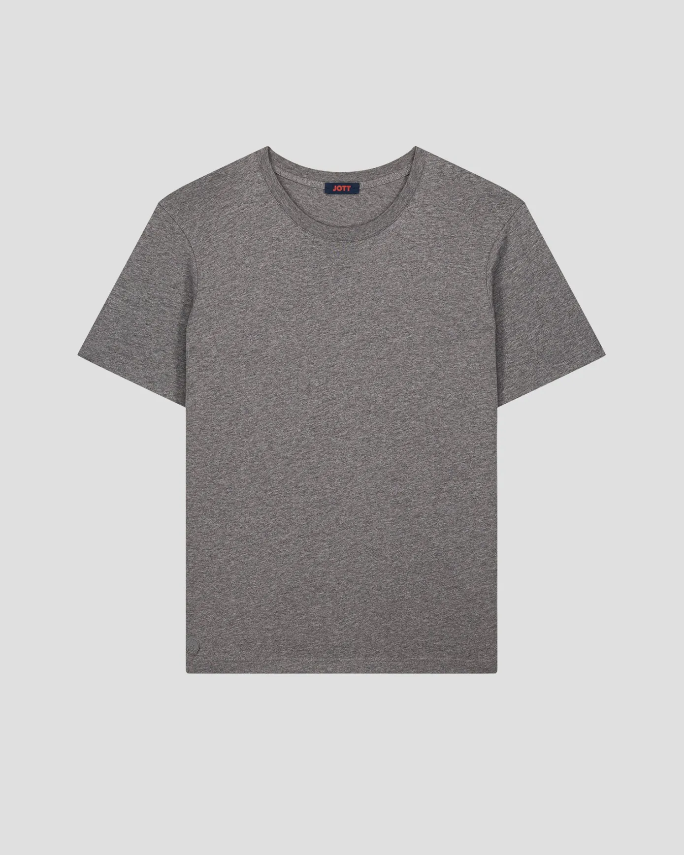 T-Shirt à col rond Gris chine fonce Petro