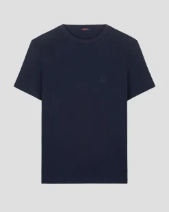 T-shirt col rond homme en coton Marine Pedro