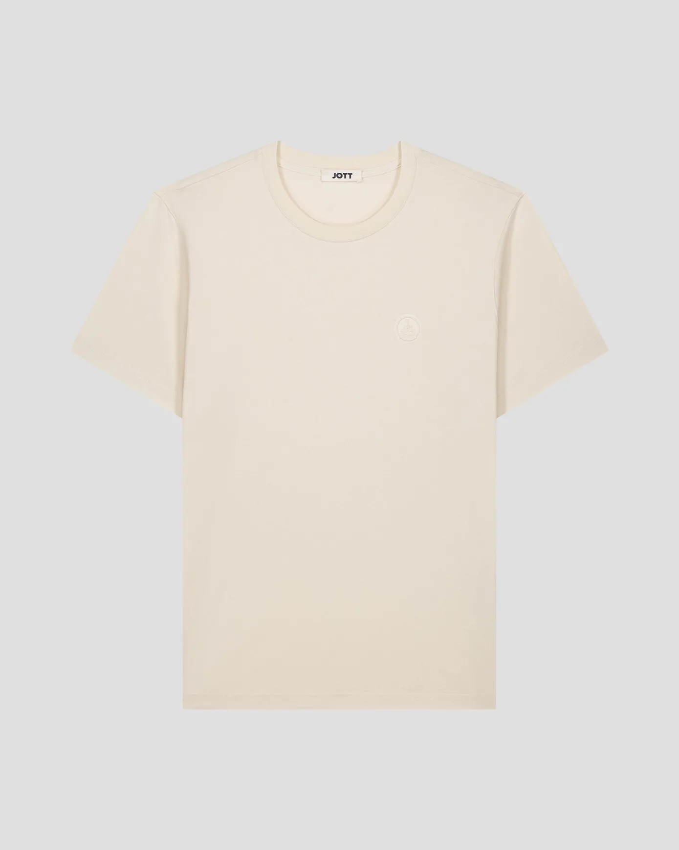 T-shirt à col rond homme en coton Naturel Pedro
