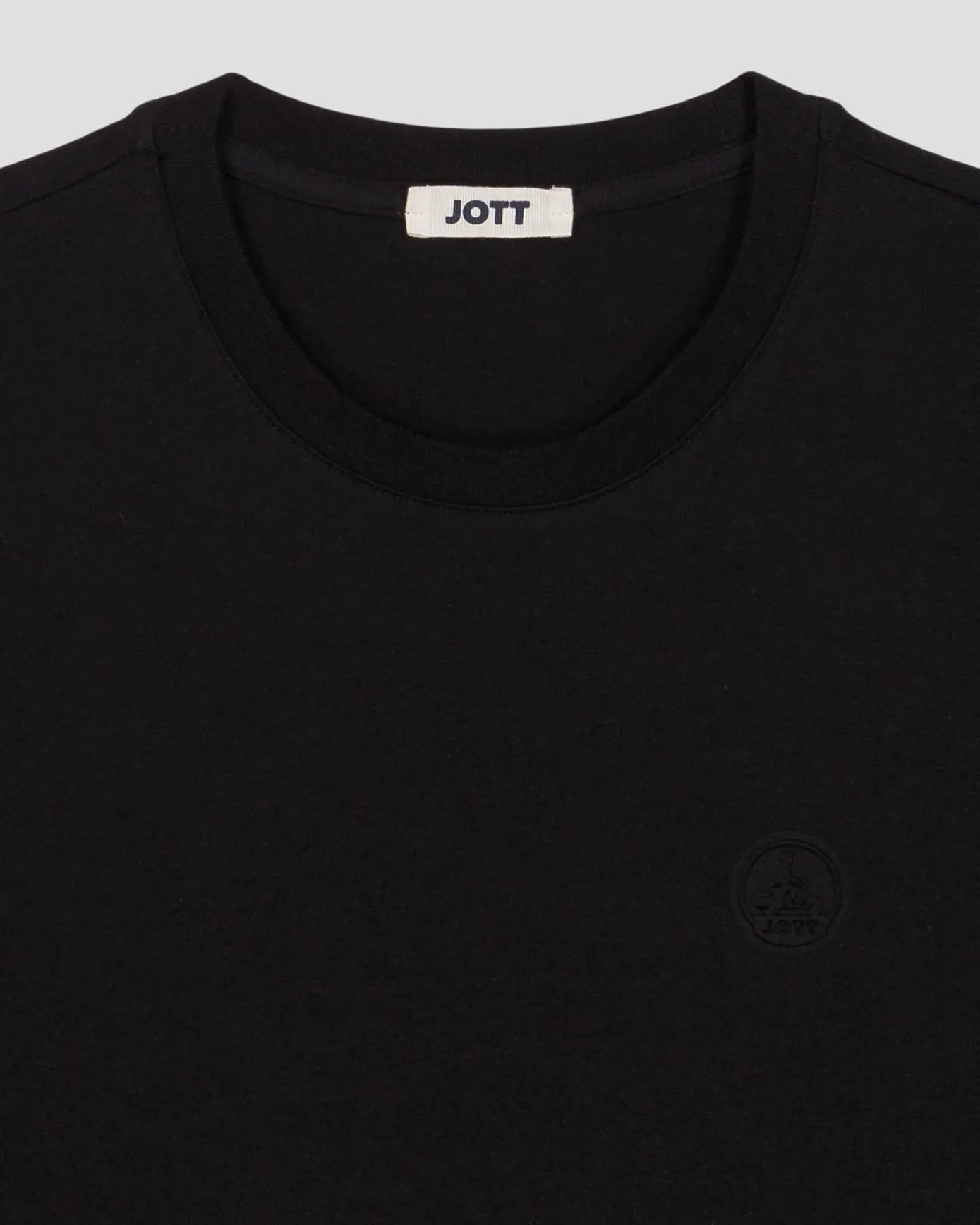 T-shirt col rond homme en coton Noir Pedro