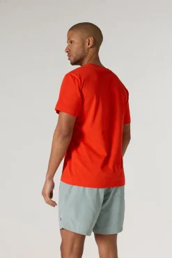 T-shirt à col rond homme en coton Coquelicot Pedro