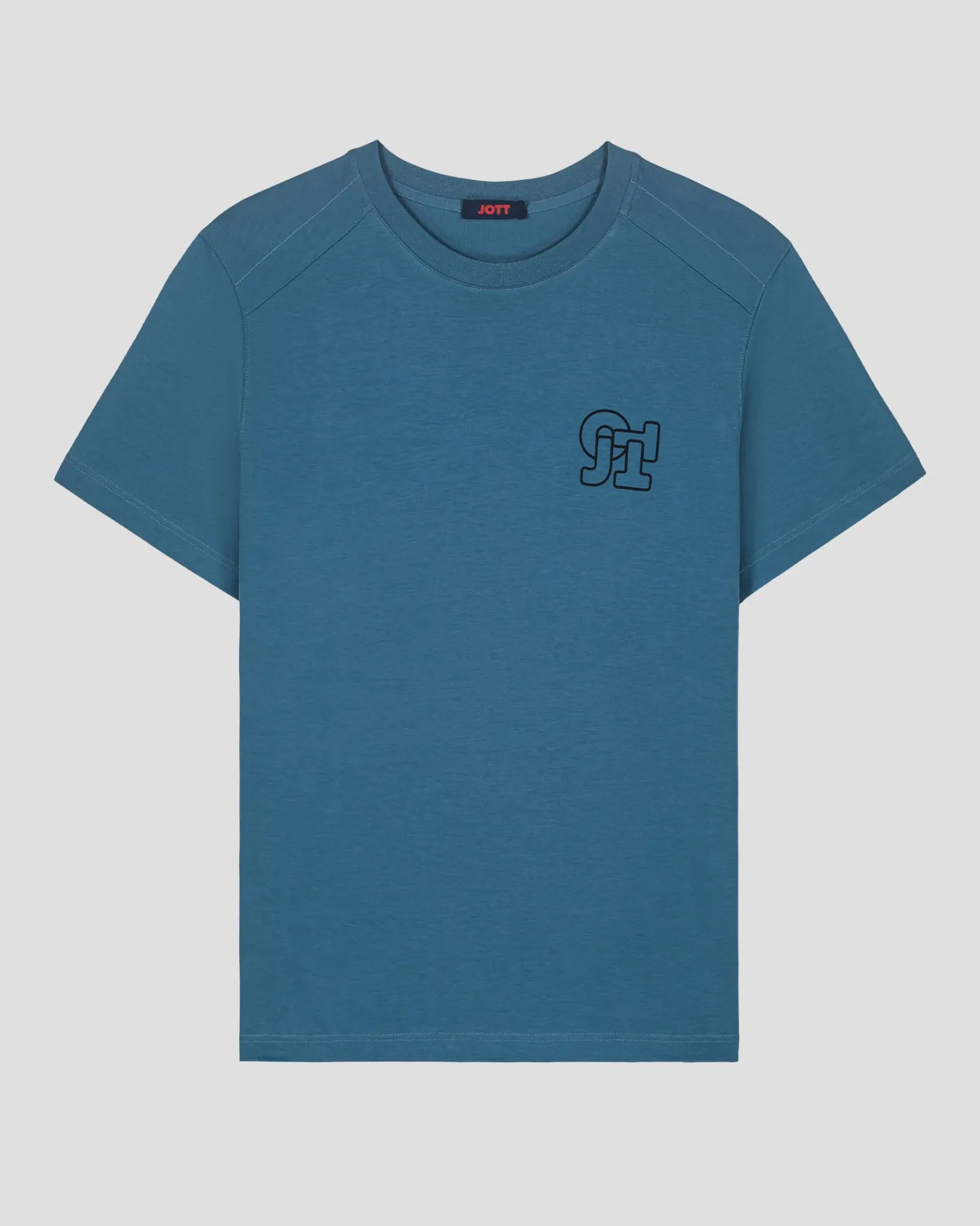 T-shirt col rond homme en coton Bleu jeans Pedro mono