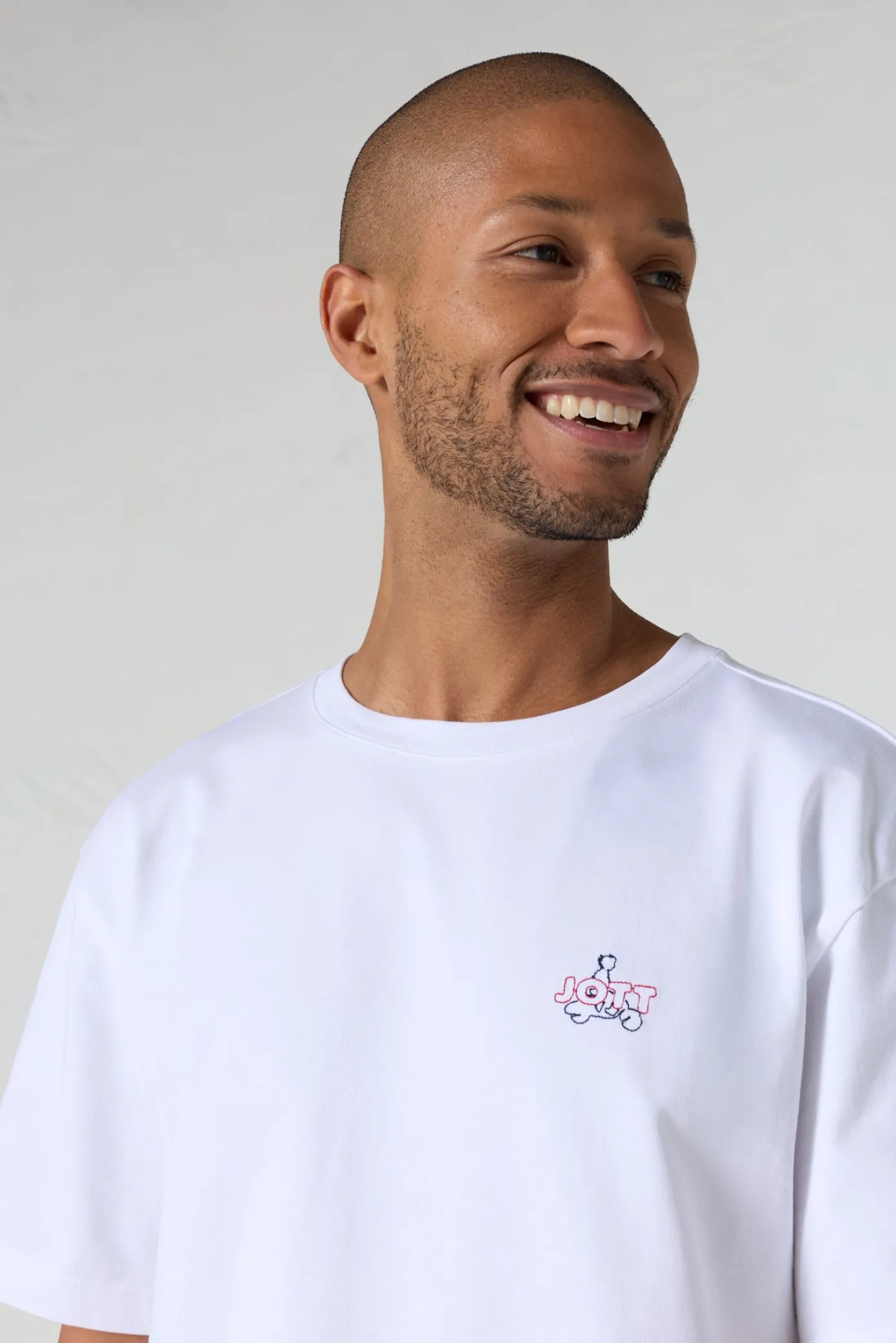 T-shirt col rond mixte Blanc Lipe