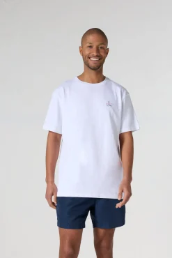 T-shirt col rond mixte Blanc Lipe