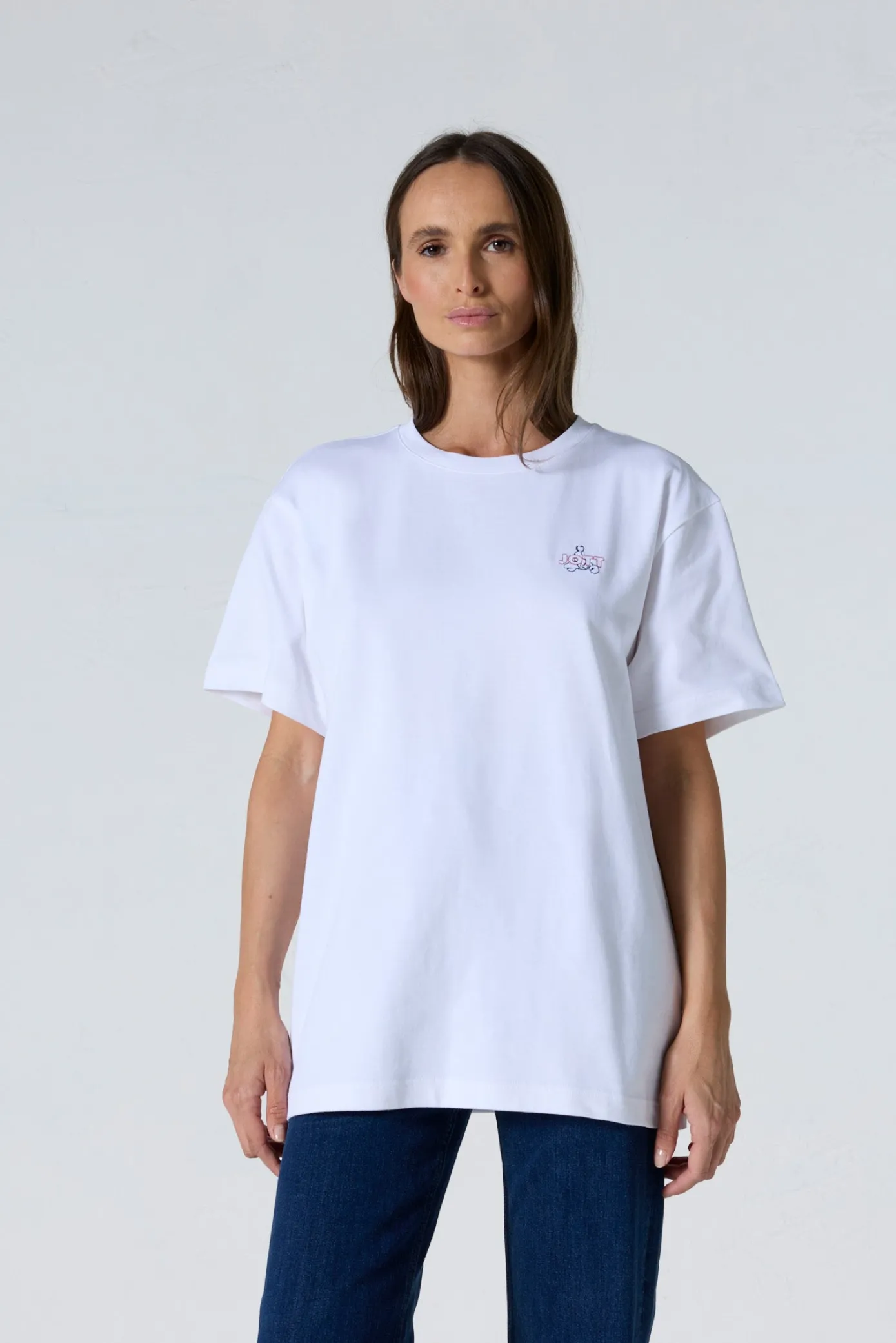 T-shirt col rond mixte Blanc Lipe