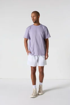 T-Shirt col rond mixte Encens violet Andrea