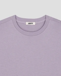 T-Shirt col rond mixte Encens violet Andrea