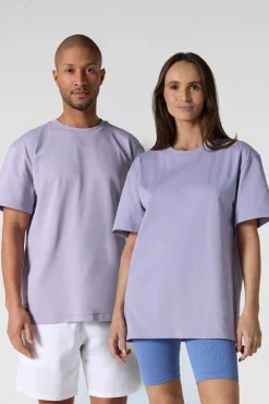 T-Shirt col rond mixte Encens violet Andrea