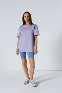 T-Shirt col rond mixte Encens violet Andrea
