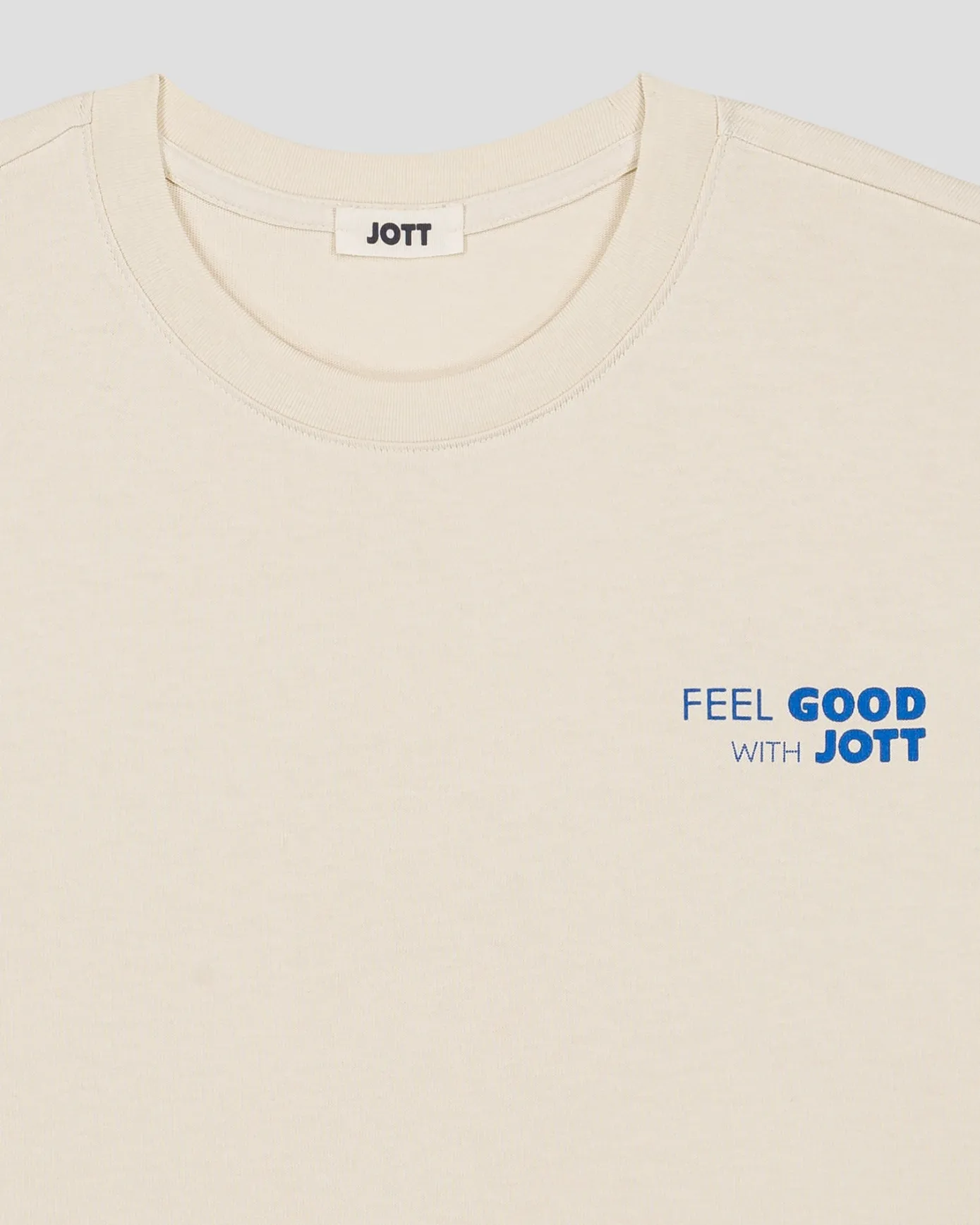 T-shirt col rond mixte imprimé Naturel Kood