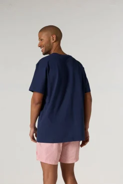 T-shirt col rond mixte Marine Lipe