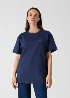 T-shirt col rond mixte Marine Lipe
